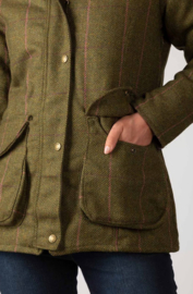 Rydale Dames Wrelton Tweed Jas Dark Green Check