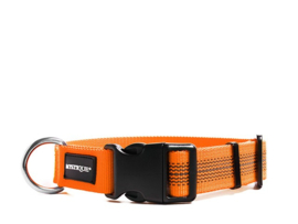 Puppy Starter set halsband + lijn - nylon rubber - neon oranje