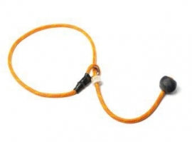 Short leash 6mm - 65 cm oranje/rood