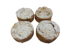 Appel kruimel koek 4 stuks
