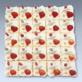 Moederdag slagroom de luxe 12 personen gesneden