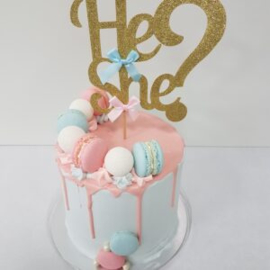 Gender Reveal taart 1