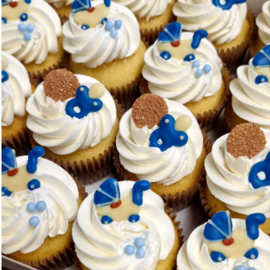 Cupcake geboorte 3 (à 4 stuks)