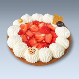 Verse aardbeienvlaai 12 personen JB