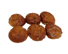 Rozijnen bollen à 6 stuks