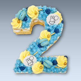Cijfertaart Nijntje blauw