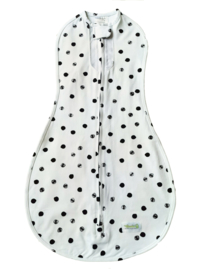 Swaddle Woombie Original Air White Black Dots 3-6 months