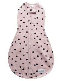 Swaddle Woombie Original Pink Black Dots 0-3 months