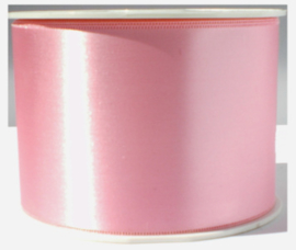 Satijn lint 7 cm breed, Licht roze