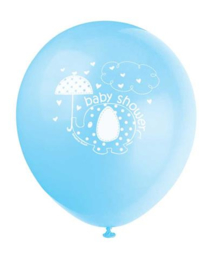 Babyshower Ballonnen 8 stuks olifant blauw