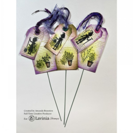 LAV948 Rosemary & Thyme Pots Stamp