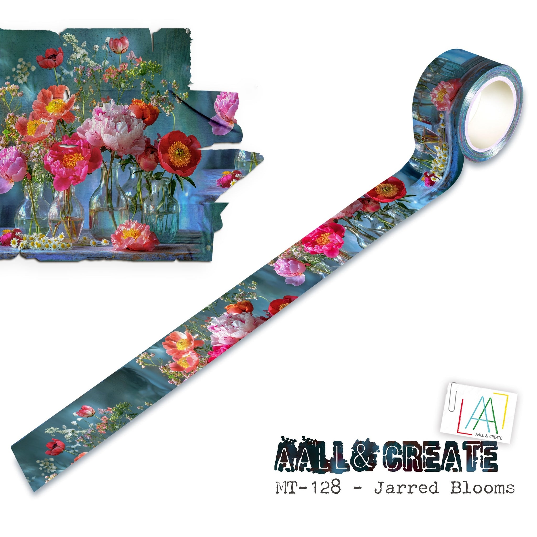 #128 Jarred Blooms (Layer-It-Up!) Washi Tape