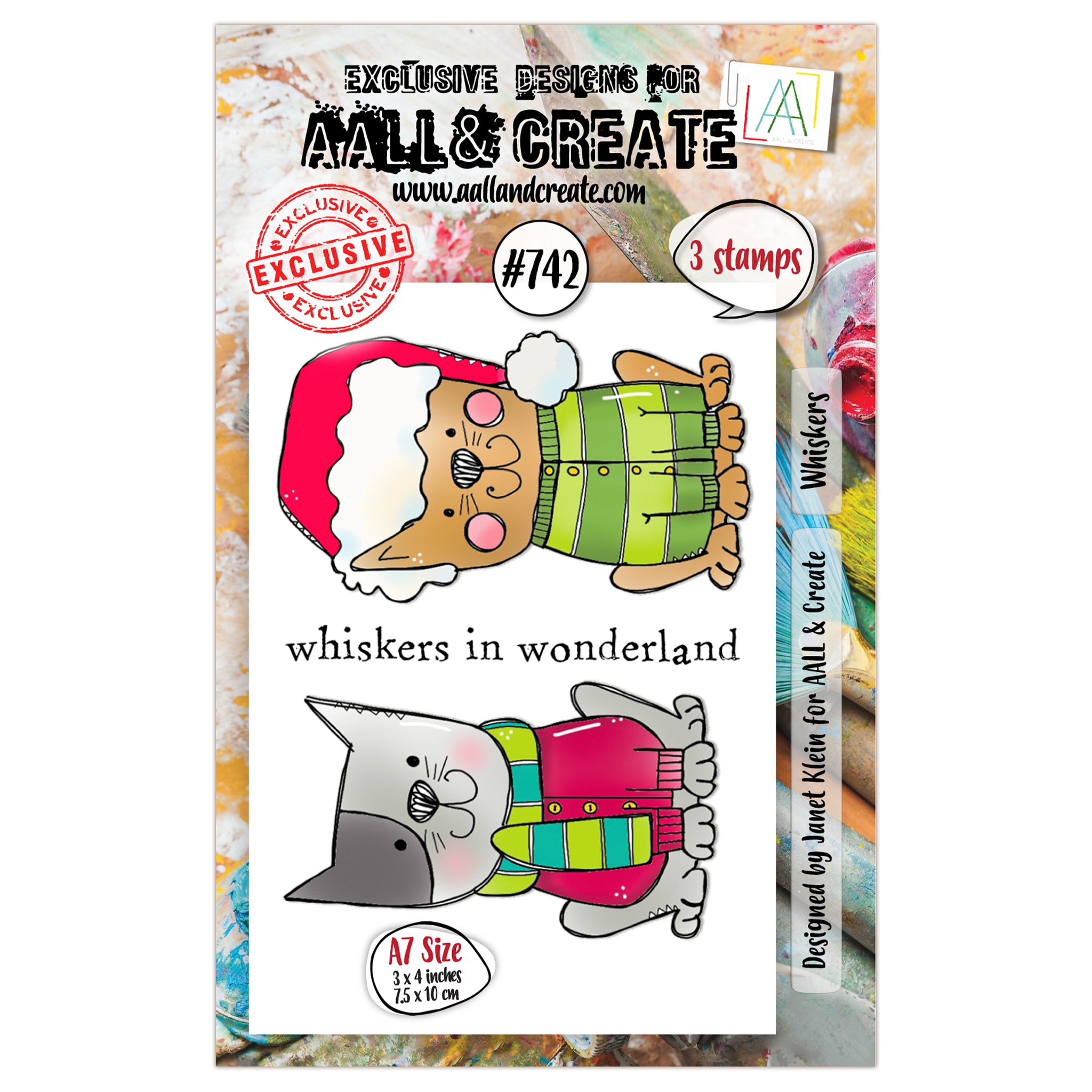 #0742 Whiskers A7 Clear Stamp Set