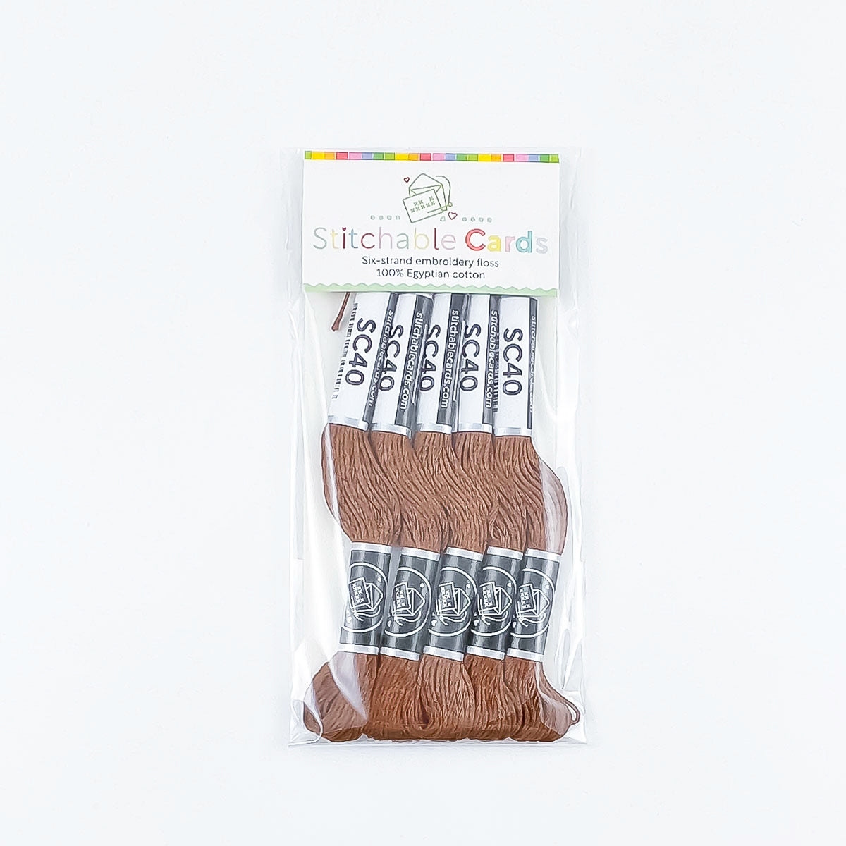 SC40 Embroidery Floss - Dark Brown 5/pk