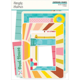 Retro Summer Chipboard Frames