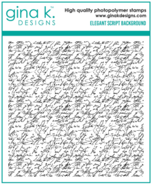 Elegant Script Background Stamp