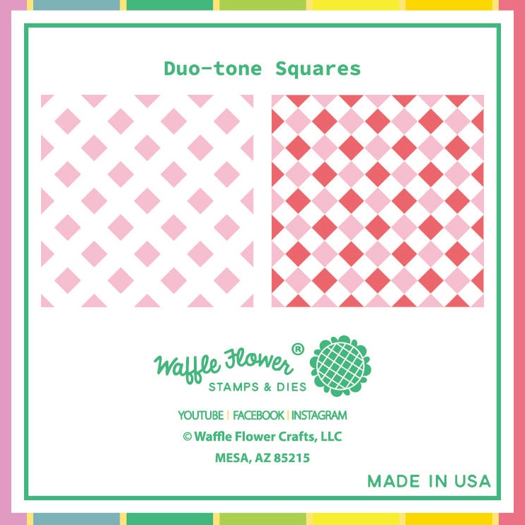 Duo-tone Squares Stencil