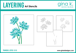 Tranquil Lotus Layering Stencils