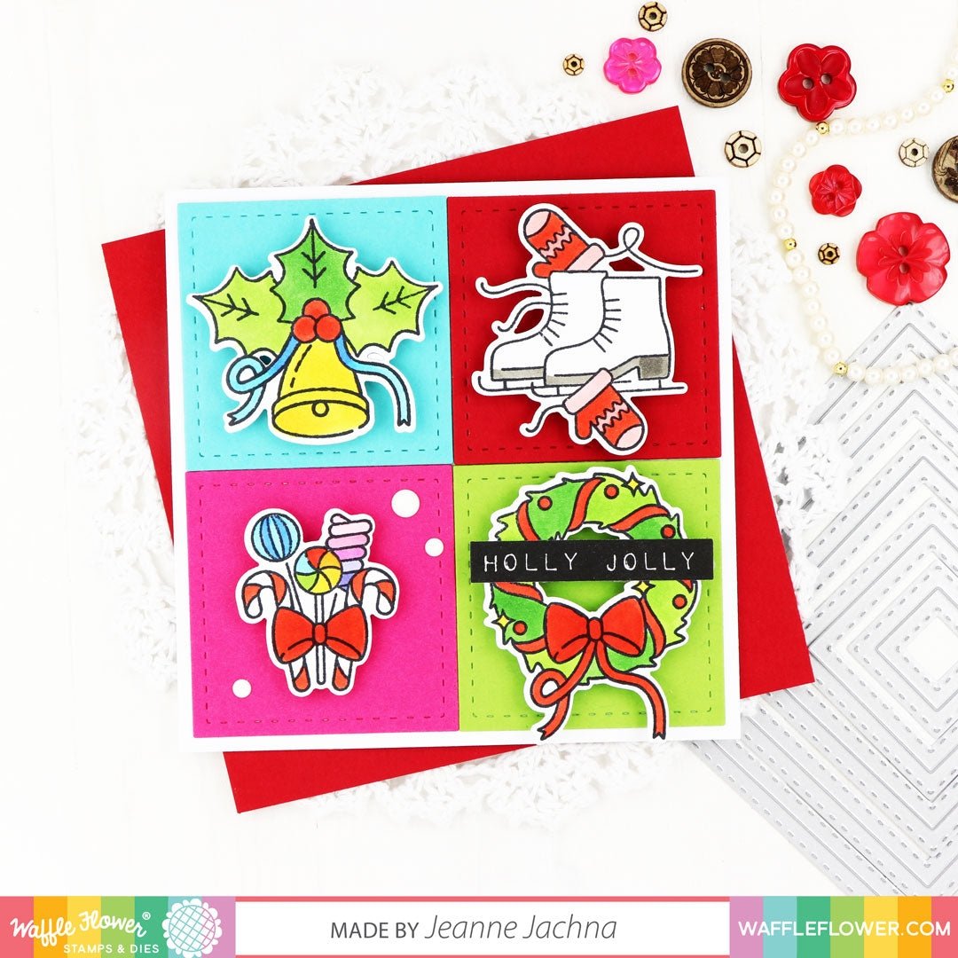 Nesting Stitched Squares Die