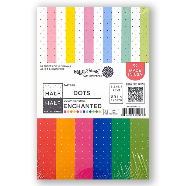 Enchanted Paper Pad-Half-Half Dots