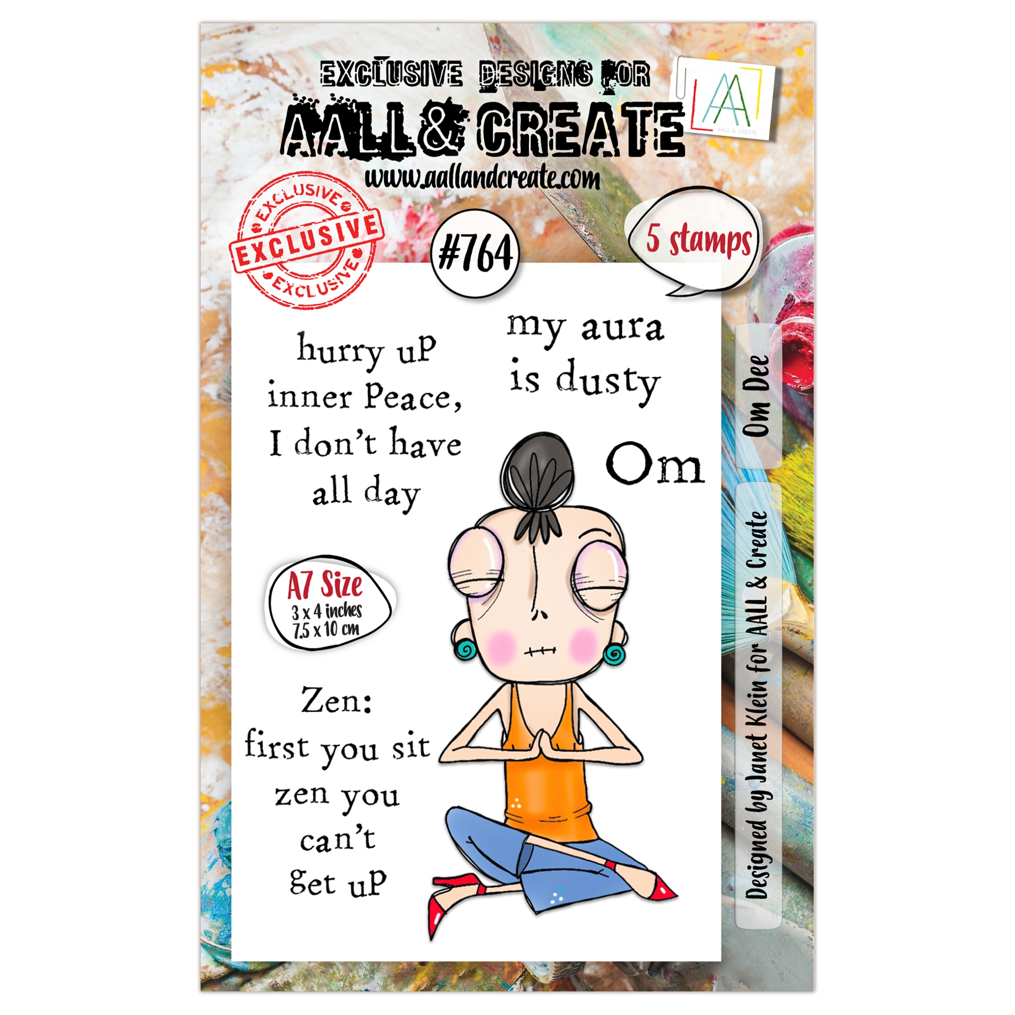 #0764 Om Dee A7 Clear Stamp Set