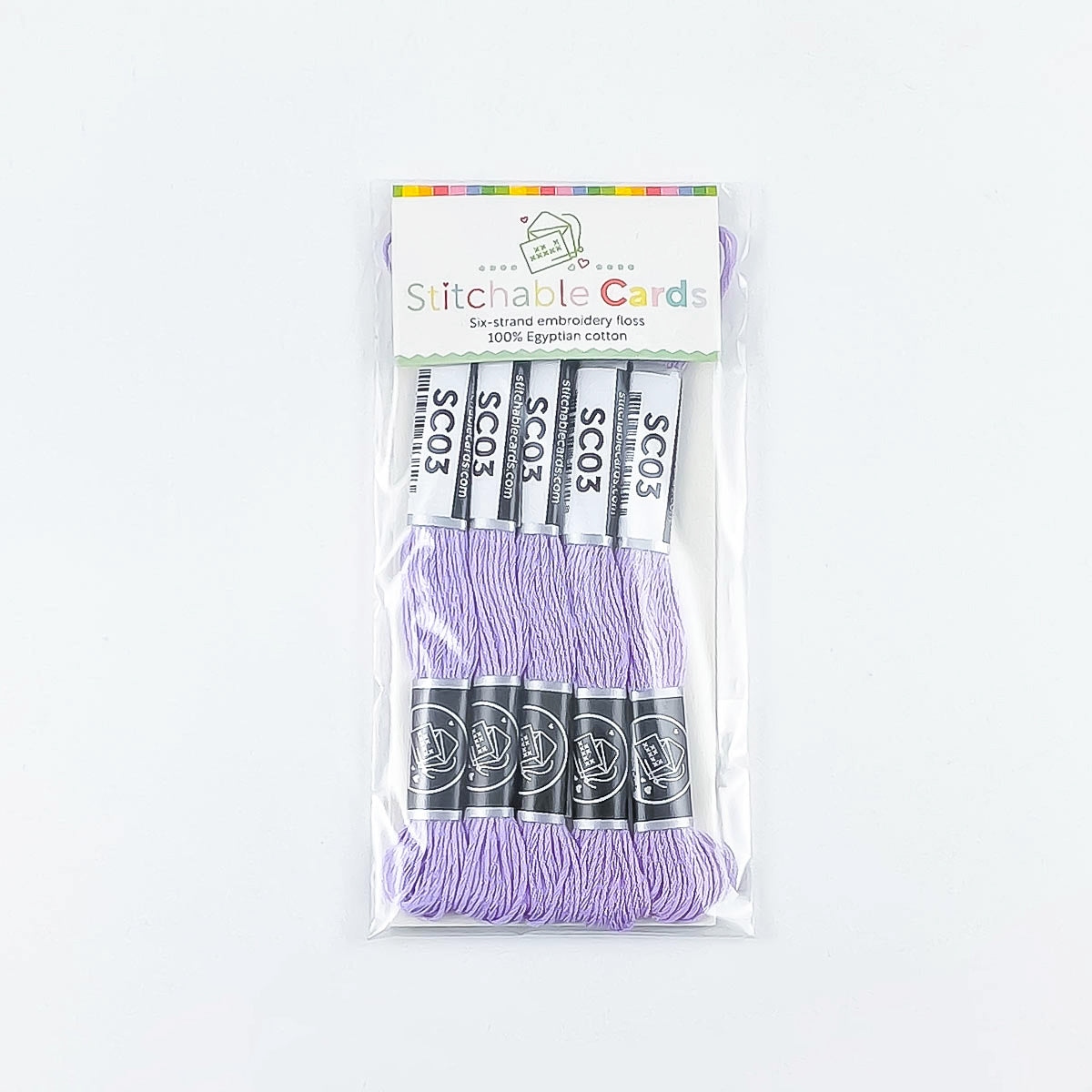 SC03 Embroidery Floss - Pale Purple 5/pk