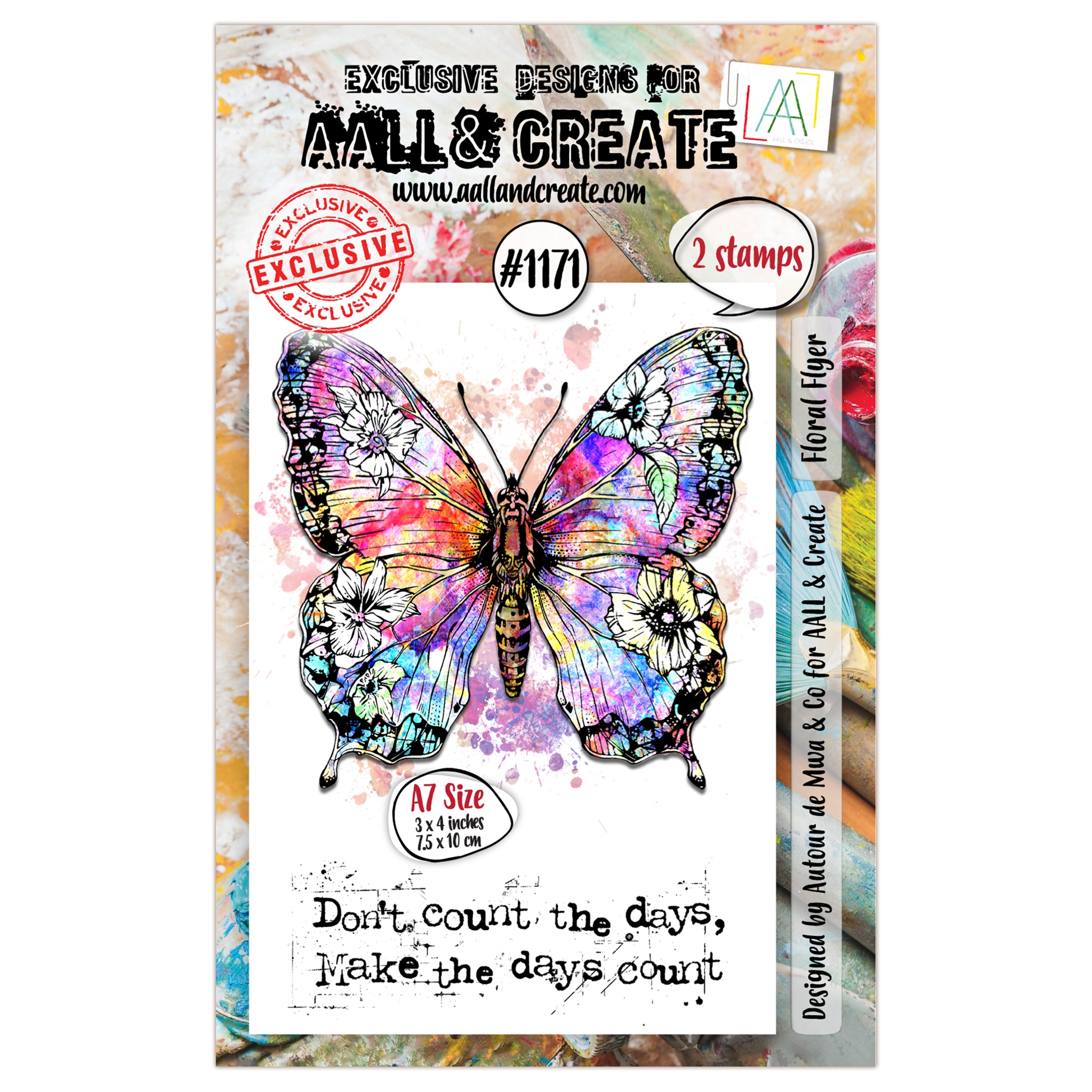 #1171 Floral Flyer A7 Stamp Set