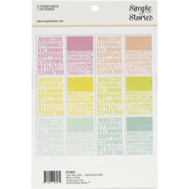 Color Vibe Alpha Sticker Book Lights