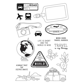 Here & There Photopolymer Clear Stamps