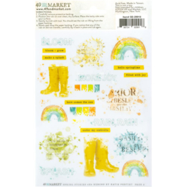 Spring Stories Rub-On Transfer Set 6"X8"