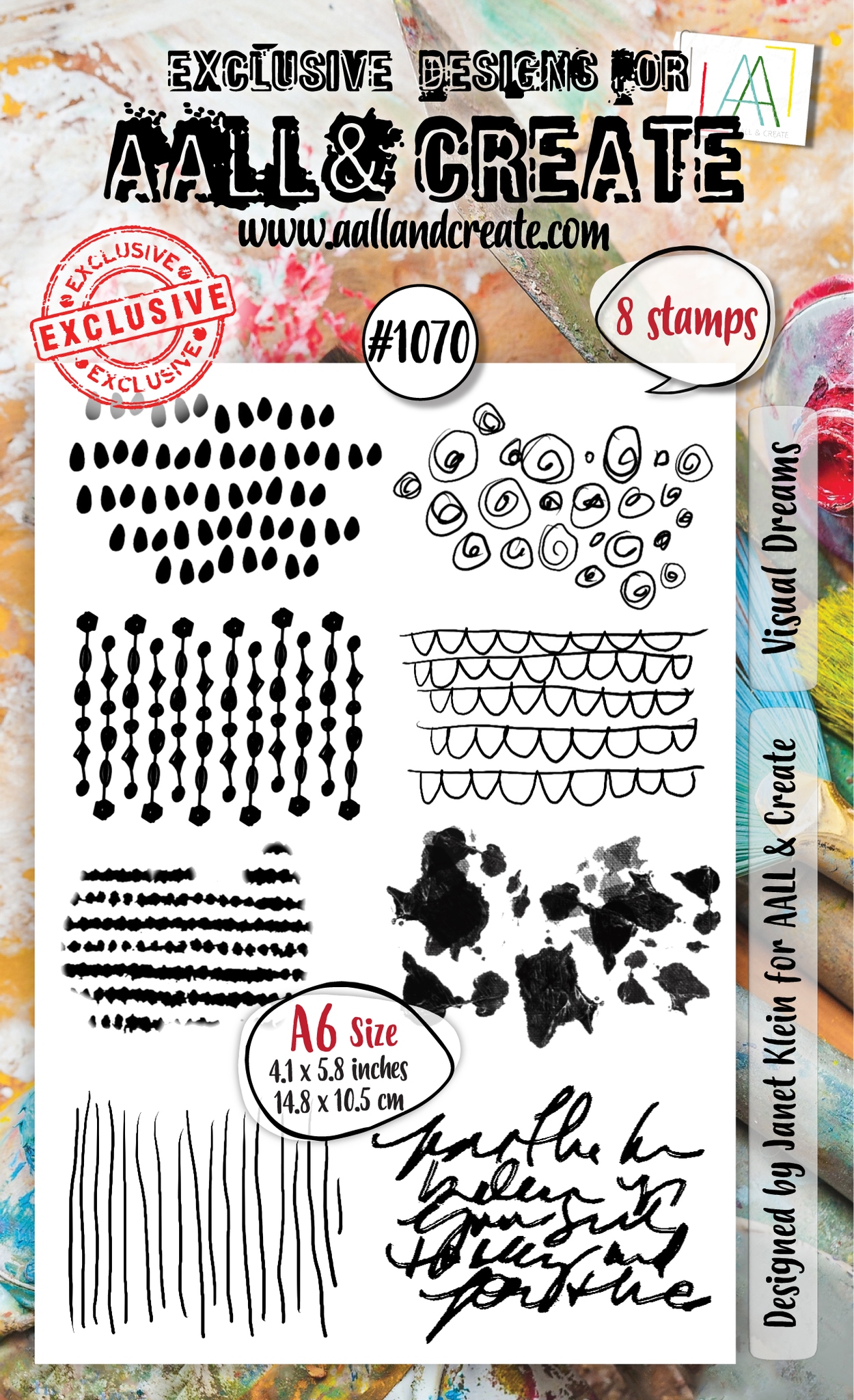 #1070 Visual Dreams A6 Stamp Set