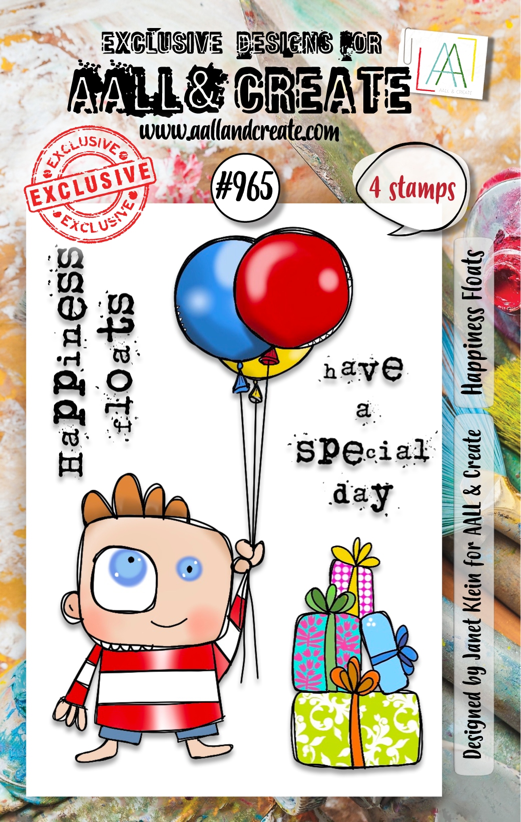 #0965 Happiness Floats A7 Stamp Set