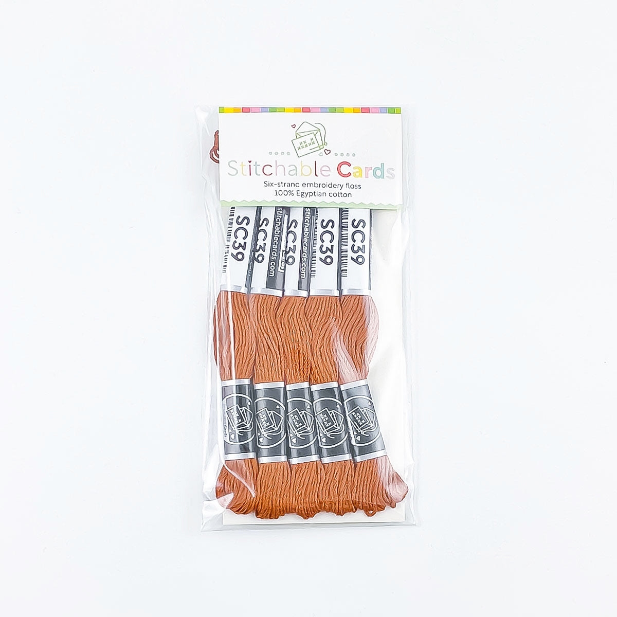 SC39 Embroidery Floss - Mid Brown 5/pk
