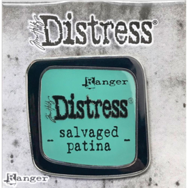 Salvaged Patina Distress Enamel Collector Pin