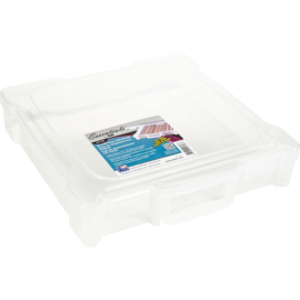 Essentials Box W/Handle 12"X12" Translucent