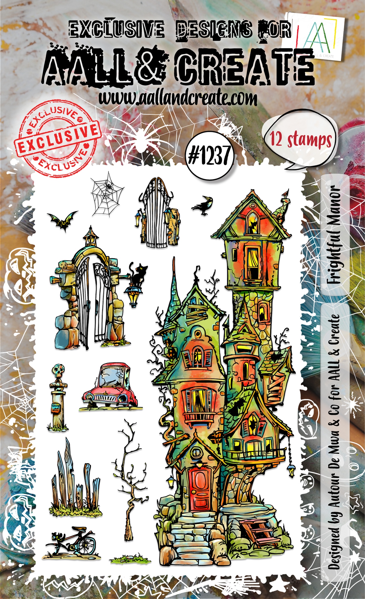 #1237 Frightful Manor A6 Stamp Set