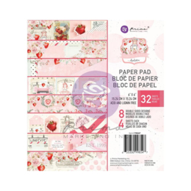 Strawberry Milkshake Paper Pad 6"X6"