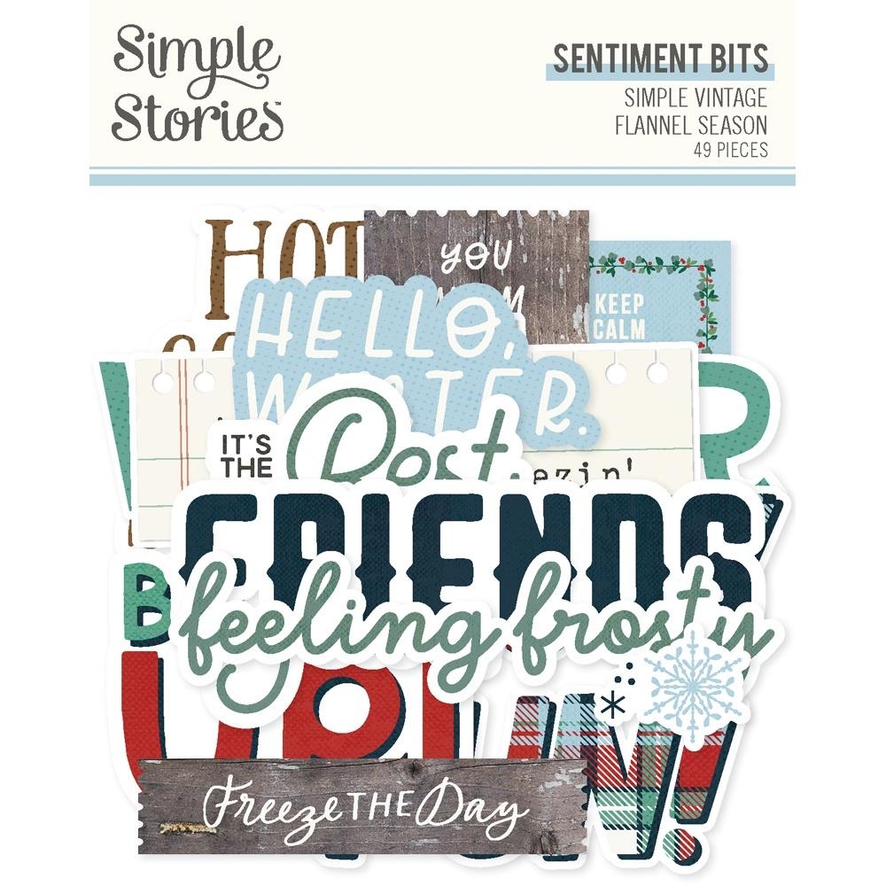 Flannel Season Bits & Pieces Die-Cuts Sentiment