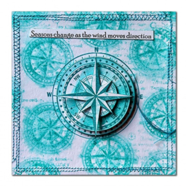 LAV809 Compass Large Stamp