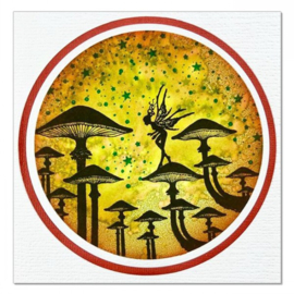 LAV565 Forest Mushroom Stamp