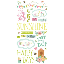 Tea Garden Foam Stickers