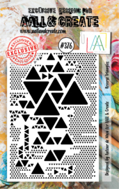 #0376 Reverse Triangles A7 Clear Stamp Set