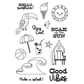 Just Beachy Clear Stamps