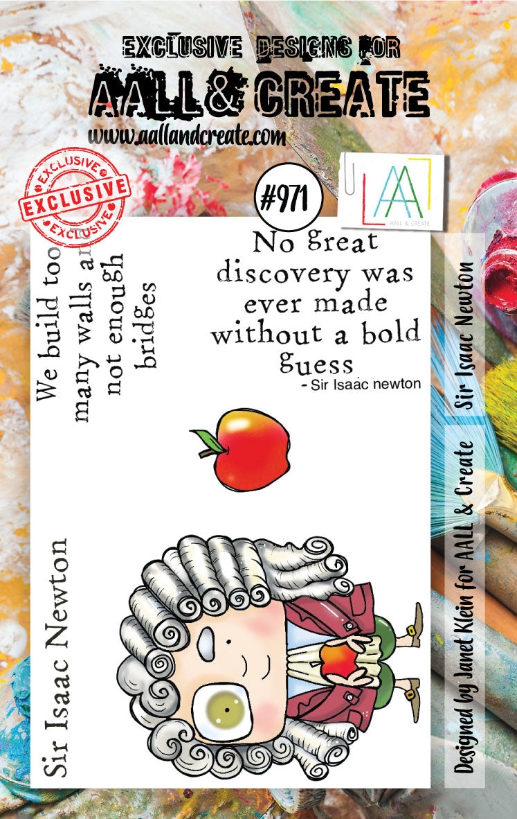 #0971 Sir Isaac Newton A7 Stamp Set