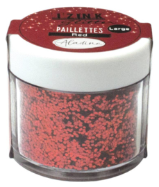 Izink Glitter Pot Red 15gr.
