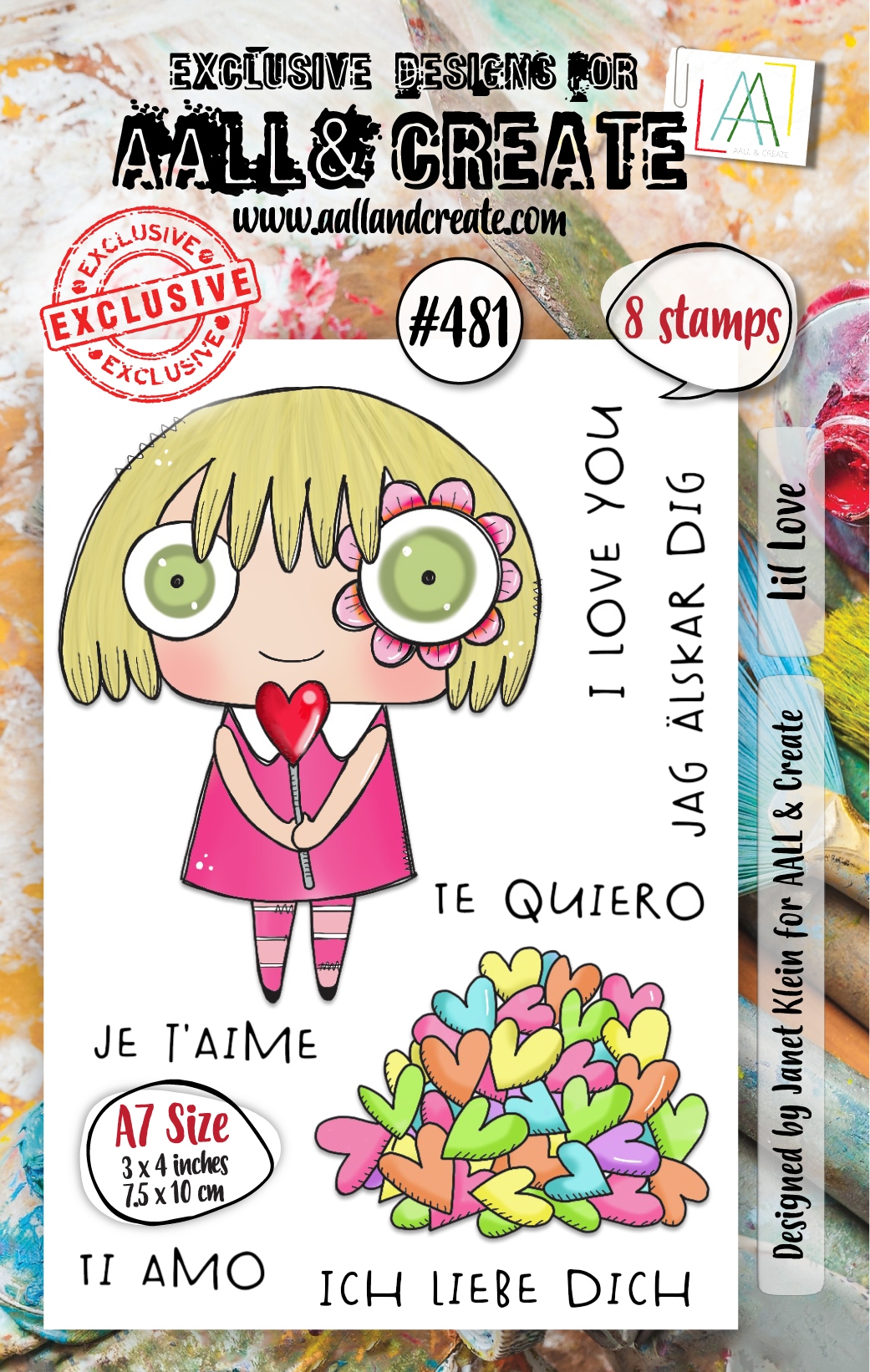 #0481 Lil Love A7 Clear Stamp Set