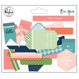 Be You Fabric Die-Cuts 19/Pkg