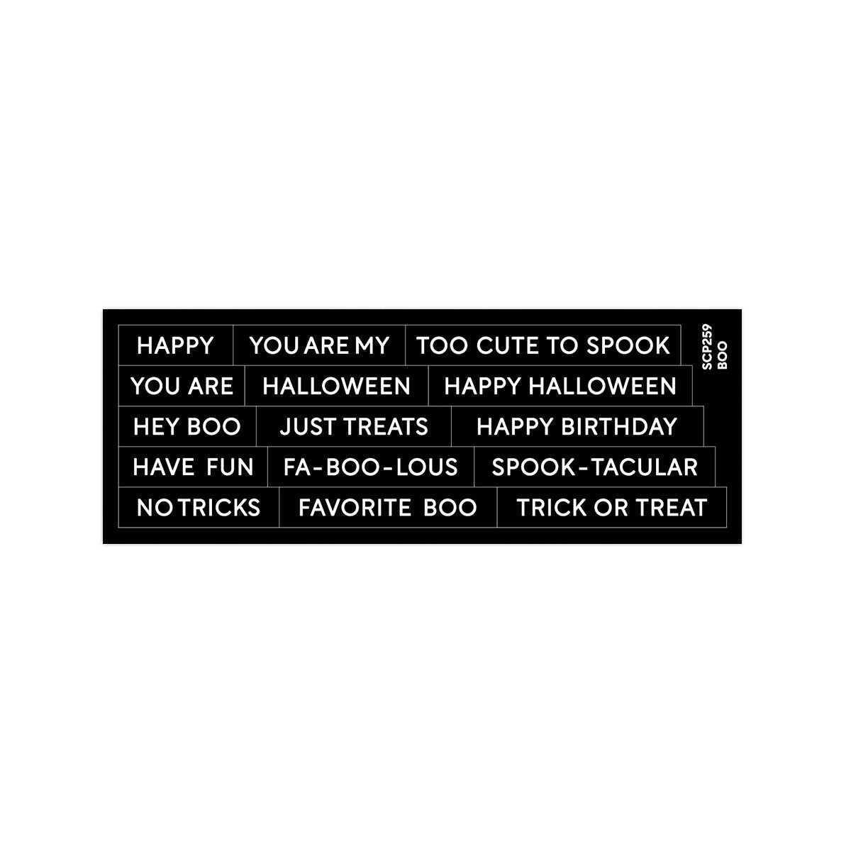 Subsentiments Boo Diecut