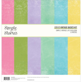 Life In Bloom Basics Paper Pack 12"X12"