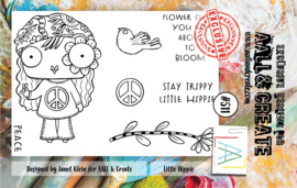 #0511 Little Hippie A7 Clear Stamp Set